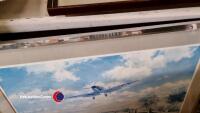 Hande Hoch print by Michael Turner, Messerschmitt print by Bill Perring plus After Noon Spitfire print by John Young - 3