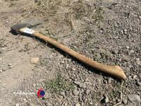 Sharpened felling axe stamped BR (British Rail) - 3