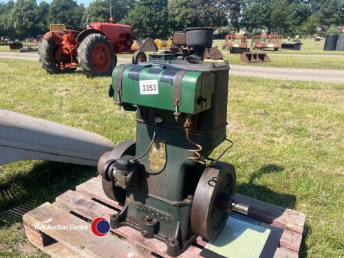 1938 Bamford EV4 stationary engine, working order, handle & cap in office