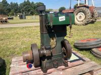 1938 Bamford EV4 stationary engine, working order, handle & cap in office - 4