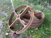 4 x shepherd hut wheels