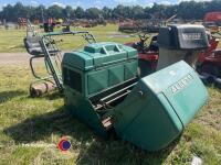 Allett 36in cut ride on cylinder mower, working order, key in office - 2