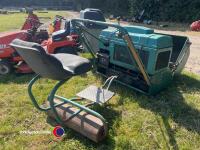 Allett 36in cut ride on cylinder mower, working order, key in office - 3
