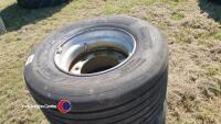 Pair 445-45R19.5 10-stud wheels - 2