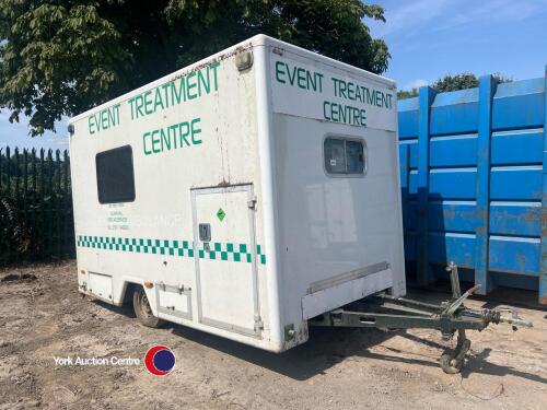 Ambulance body trailer, key in office