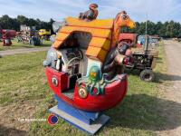 Vintage Noah's Ark coin machine ride on