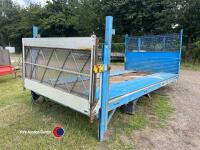Blue 13ft pickup body with tail lift - 4