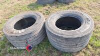 2 x tyres 445/45/19.5