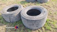 2 x tyres 445/45/19.5 - 4