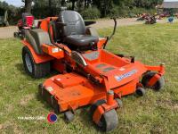 Husqvarna zero turn 34hp diesel mower, 72in deck, 1063 hours, key in office