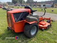 Husqvarna zero turn 34hp diesel mower, 72in deck, 1063 hours, key in office - 4