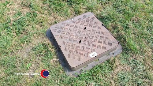 Large 2ft square manhole cover