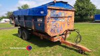 Griffiths 10T corn trailer c/w easy sheet and grain chute