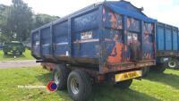 Griffiths 10T corn trailer c/w easy sheet and grain chute - 2
