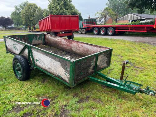 Green car trailer