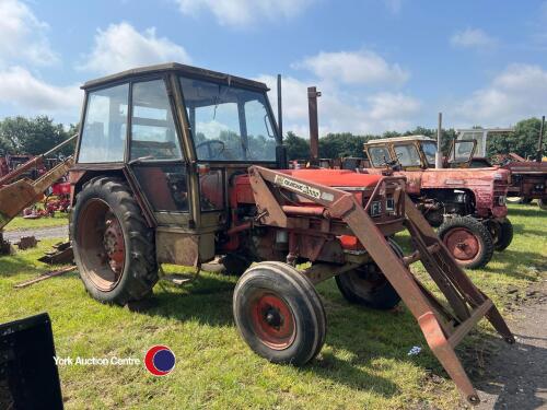 Zetor 6718 tractor with Quicke loader, February 1973. Been stood for some time, undercover, all glass in cab. No V5