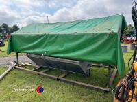 Portable grain pit with rollover sheet and conveyor, 20 TPH - 3