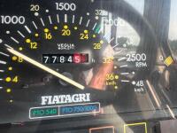 Fiat F115 Turbo tractor, 7784 hours, manual transmission, 2 spools, air-con, good tyres, 4WD, pick up hitch, new clutch, front hubs rebuilt, leak on the brakes somewhere, key in office - 7