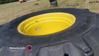 Pair 30.5R32 wheels Goodyear tyres on 8-stud JD rims - 2