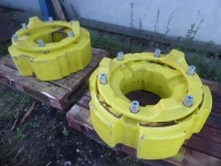 Pair of John Deere 900kg wheel weights