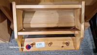 Pine bookcase, small pine shelf - 3