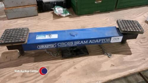 Draper trolley jack cross beam adapter