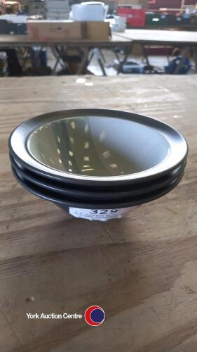 3 x Johnson Bros Eclipse stoneware bowls
