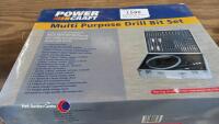 Powercraft multipurpose drill bit set-, complete in case.