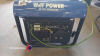Wolf Power WP1050 generator , used once - 2
