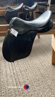 18 inch, black GP Saddle by Kings (The Crown Saddlers) 8.5 inch D to D Lovely comfortable saddle