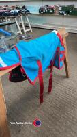 3ft6' No fill turnout rug - blue - 5