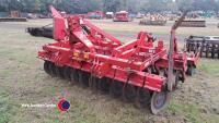 Kverneland Qualidisc 3000 3m disc cultivator c/w press packer, 2013, pins in office