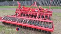 Kverneland Qualidisc 3000 3m disc cultivator c/w press packer, 2013, pins in office - 3