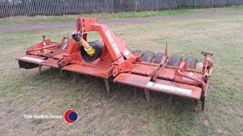 Kuhn HR302R M power harrow c/w tyre packer, PTO and pins in office