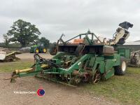 Garford Victor 6 row beet harvester with front topper, control box in office - 2