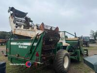 Garford Victor 6 row beet harvester with front topper, control box in office - 3