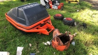 Kubota GCD420 grass collector box and blower (kubota G1900)