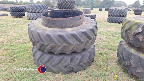 Set of Goodyear 16.9R38 dual wheels