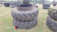 Set of Goodyear 16.9R38 dual wheels