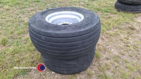 Pair16' MF tractor flotation front wheels & tyres