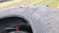 Pair 710/70 R42' Michelin tractor tyres - 3