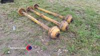 3 x Ifor Williams axles - 2