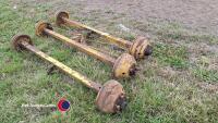 3 x Ifor Williams axles - 3