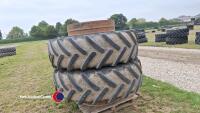 Pair of Stocks dual wheels c/w 20.8 x 38 tyres - 3