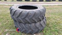 Pair of tractor tyres 460/85/38