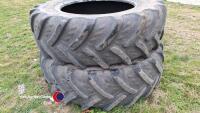 Pair of tractor tyres 460/85/38 - 4