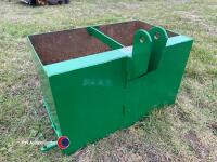 Tractor counter weight ballast box, 3 point linkage - 3