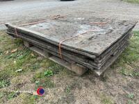 10 x 74in x46in cow cubicle mats - 2