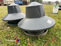 2x Pheasant / poultry feeders - 2