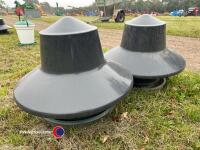 2x Pheasant / poultry feeders - 3